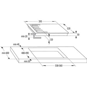Plita incorporabila GORENJE GCI691BSC, Mixta, 4 arzatoare, negru Plita incorporabila GORENJE GCI691BSC, Mixta, 4 arzatoare, negru