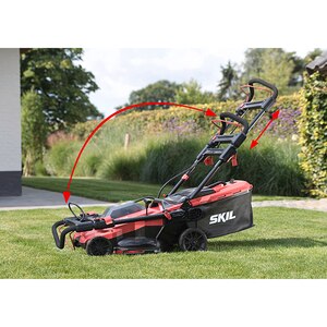 Masina de tuns iarba SKIL GM1E0140BA, 40V, sac 50l + 2 acumulatori si incarcator Masina de tuns iarba SKIL GM1E0140BA, 40V, sac 50l + 2 acumulatori si incarcator
