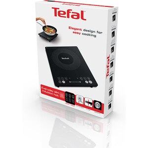 Plita cu inductie TEFAL EveryDay Slim IH210801, 1 arzator, 2100W, negru Plita cu inductie TEFAL EveryDay Slim IH210801, 1 arzator, 2100W, negru