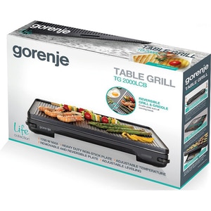Gratar electric GORENJE TG2000LCB, 1800W, negru Gratar electric GORENJE TG2000LCB, 1800W, negru