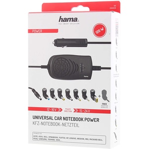 Incarcator universal auto pentru laptop HAMA 200009, 120W Incarcator universal auto pentru laptop HAMA 200009, 120W