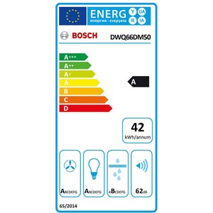 Hota decorativa BOSCH DWQ66DM50, 1 motor, 610 m3/h, L 60 cm, inox Hota decorativa BOSCH DWQ66DM50, 1 motor, 610 m3/h, L 60 cm, inox