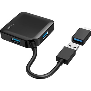 Hub USB HAMA 200116, USB 3.2, adaptor USB-C, negru Hub USB HAMA 200116, USB 3.2, adaptor USB-C, negru