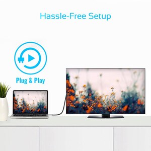 Cablu HDMI - USB Type-C PROMATE HDLink-60H, 1.5m, negru-argintiu Cablu HDMI - USB Type-C PROMATE HDLink-60H, 1.5m, negru-argintiu