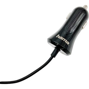Incarcator auto HAMA 210501, MicroUSB, negru Incarcator auto HAMA 210501, MicroUSB, negru