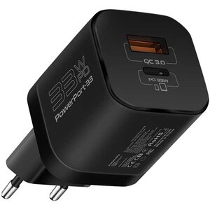 Incarcator retea PROMATE PowerPort-33, USB-C, GaN Fast Charging, Power Delivery (PD) 33W, negru Incarcator retea PROMATE PowerPort-33, USB-C, GaN Fast Charging, Power Delivery (PD) 33W, negru