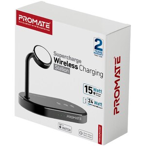 Incarcator wireless PROMATE Wavepower, 1xUSB-A, universal, QI, 15W, negru Incarcator wireless PROMATE Wavepower, 1xUSB-A, universal, QI, 15W, negru