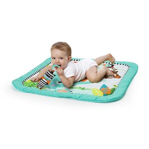 Saltea de joaca BRIGHT STARTS Zig Zag Safari 52039, 0-12 luni, multicolor Saltea de joaca BRIGHT STARTS Zig Zag Safari 52039, 0-12 luni, multicolor