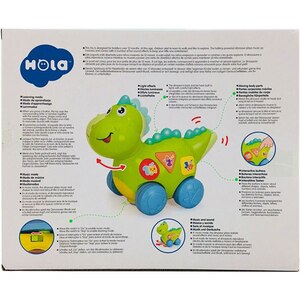 Jucarie interactiva HOLA Dinozaurul cu melodii si lumini 6105, 12 luni+, multicolor Jucarie interactiva HOLA Dinozaurul cu melodii si lumini 6105, 12 luni+, multicolor