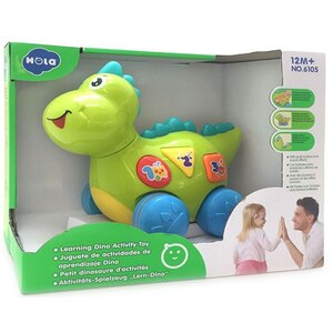 Jucarie interactiva HOLA Dinozaurul cu melodii si lumini 6105, 12 luni+, multicolor Jucarie interactiva HOLA Dinozaurul cu melodii si lumini 6105, 12 luni+, multicolor