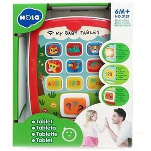 Jucarie interactiva HOLA Tableta cu muzica si lumini 3121, 6 luni+, multicolor Jucarie interactiva HOLA Tableta cu muzica si lumini 3121, 6 luni+, multicolor