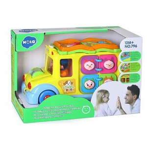 Jucarie interactiva HOLA Autobuzul scolar, cu lumini si sunete 796, 12 luni+, multicolor Jucarie interactiva HOLA Autobuzul scolar, cu lumini si sunete 796, 12 luni+, multicolor
