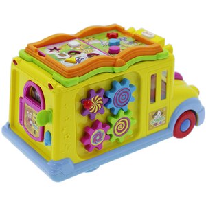 Jucarie interactiva HOLA Autobuzul scolar, cu lumini si sunete 796, 12 luni+, multicolor Jucarie interactiva HOLA Autobuzul scolar, cu lumini si sunete 796, 12 luni+, multicolor