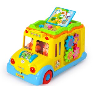 Jucarie interactiva HOLA Autobuzul scolar, cu lumini si sunete 796, 12 luni+, multicolor Jucarie interactiva HOLA Autobuzul scolar, cu lumini si sunete 796, 12 luni+, multicolor