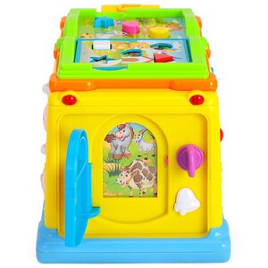 Jucarie interactiva HOLA Autobuzul scolar, cu lumini si sunete 796, 12 luni+, multicolor Jucarie interactiva HOLA Autobuzul scolar, cu lumini si sunete 796, 12 luni+, multicolor