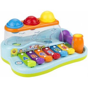 Jucarie interactiva HOLA Xilofon cu mingiute si sunete 856, 18 luni+, multicolor Jucarie interactiva HOLA Xilofon cu mingiute si sunete 856, 18 luni+, multicolor