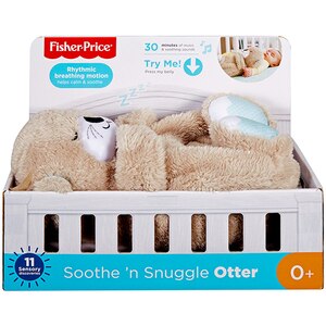 Jucarie de plus interactiva FISHER PRICE Vidra MTFXC66, 0 luni+, bej-bleu Jucarie de plus interactiva FISHER PRICE Vidra MTFXC66, 0 luni+, bej-bleu
