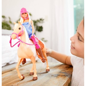 Set BARBIE Papusa si cal MTFXH13, 3 ani+, multicolor Set BARBIE Papusa si cal MTFXH13, 3 ani+, multicolor