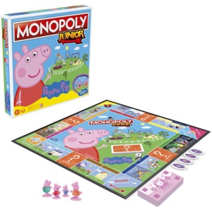 Joc de societate MONOPOLY Junior - Peppa Pig F1656, 5 ani+, 2-4 jucatori Joc de societate MONOPOLY Junior - Peppa Pig F1656, 5 ani+, 2-4 jucatori