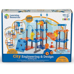 Set STEM LEARNING RESOURCES Construieste oraselul LER2843, 5 - 9 ani, 50 piese Set STEM LEARNING RESOURCES Construieste oraselul LER2843, 5 - 9 ani, 50 piese