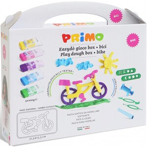 Plastilina cu matrita bicicleta PRIMO MC002912, 5 culori Plastilina cu matrita bicicleta PRIMO MC002912, 5 culori