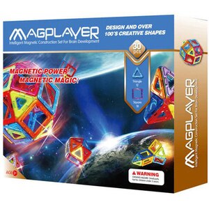 Joc constructie magnetic MAGPLAYER MPB-30, 3-10 ani, 30 piese Joc constructie magnetic MAGPLAYER MPB-30, 3-10 ani, 30 piese