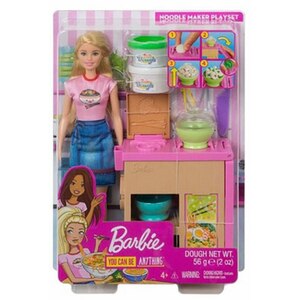 Papusa BARBIE Pregateste noodles MTGHK43, 4 ani+, multicolor Papusa BARBIE Pregateste noodles MTGHK43, 4 ani+, multicolor