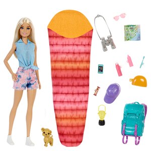Papusa BARBIE Camping Malibu MTHDF73O, 3 ani+, multicolor Papusa BARBIE Camping Malibu MTHDF73O, 3 ani+, multicolor