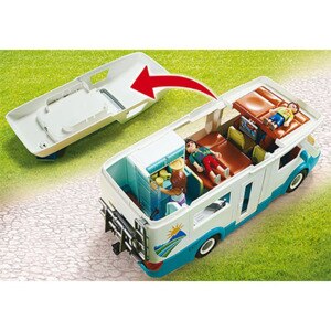 Set figurine PLAYMOBIL Family Fun - Rulota camping PM70088, 4 ani+, multicolor Set figurine PLAYMOBIL Family Fun - Rulota camping PM70088, 4 ani+, multicolor