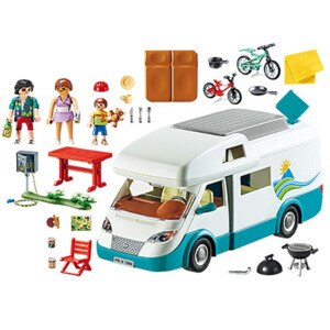Set figurine PLAYMOBIL Family Fun - Rulota camping PM70088, 4 ani+, multicolor Set figurine PLAYMOBIL Family Fun - Rulota camping PM70088, 4 ani+, multicolor