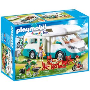 Set figurine PLAYMOBIL Family Fun - Rulota camping PM70088, 4 ani+, multicolor Set figurine PLAYMOBIL Family Fun - Rulota camping PM70088, 4 ani+, multicolor