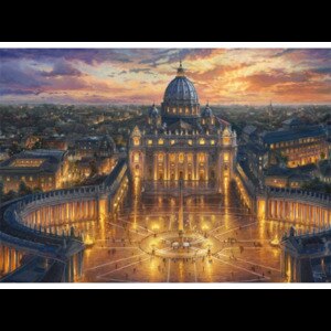 Puzzle SCHMIDT Thomas Kinkade - The Vatican SSP-59628, 12 ani+, 1000 piese Puzzle SCHMIDT Thomas Kinkade - The Vatican SSP-59628, 12 ani+, 1000 piese