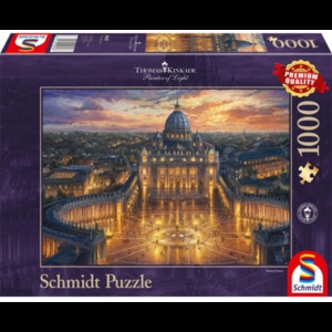 Puzzle SCHMIDT Thomas Kinkade - The Vatican SSP-59628, 12 ani+, 1000 piese Puzzle SCHMIDT Thomas Kinkade - The Vatican SSP-59628, 12 ani+, 1000 piese