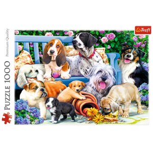 Puzzle TREFL Caini in gradina 10556, 12 ani+, 1000 piese Puzzle TREFL Caini in gradina 10556, 12 ani+, 1000 piese