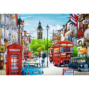 Puzzle TREFL Strada in Londra 10557, 12 ani+, 1000 piese Puzzle TREFL Strada in Londra 10557, 12 ani+, 1000 piese
