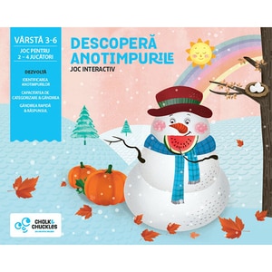 Joc interactiv CHALK AND CHUCKLES Descopera anotimpurile CCPPL028, 3 - 6 ani, multicolor Joc interactiv CHALK AND CHUCKLES Descopera anotimpurile CCPPL028, 3 - 6 ani, multicolor