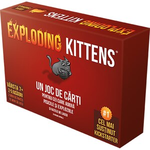 Joc de societate EXPLODING KITTENS EKEK01RO, 7 ani+, 2-5 jucatori Joc de societate EXPLODING KITTENS EKEK01RO, 7 ani+, 2-5 jucatori