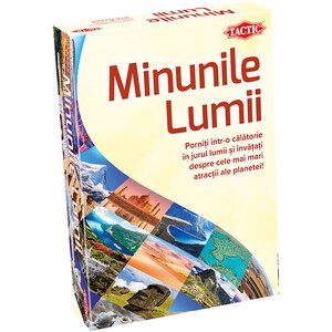 Joc de societate TACTIC Minunile lumii 58116, 8 ani+, 2-6 jucatori Joc de societate TACTIC Minunile lumii 58116, 8 ani+, 2-6 jucatori