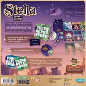 Joc de societate DIXIT Stella Ro LIBDIXSTEL01RO, 8 ani+, 3-6 jucatori Joc de societate DIXIT Stella Ro LIBDIXSTEL01RO, 8 ani+, 3-6 jucatori