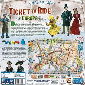 Joc de societate ASMODEE Ticket to Ride Europe 721802, 8 ani+, 2-5 jucatori Joc de societate ASMODEE Ticket to Ride Europe 721802, 8 ani+, 2-5 jucatori