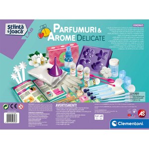 Joc creativ CLEMENTONI Parfumuri si arome delicate 1026-50348, 8 ani+, multicolor Joc creativ CLEMENTONI Parfumuri si arome delicate 1026-50348, 8 ani+, multicolor
