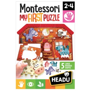 Puzzle HEADU Montessori Primul meu puzzle - Ferma HE20140, 2 ani+, 6 piese Puzzle HEADU Montessori Primul meu puzzle - Ferma HE20140, 2 ani+, 6 piese
