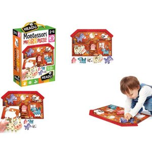 Puzzle HEADU Montessori Primul meu puzzle - Ferma HE20140, 2 ani+, 6 piese Puzzle HEADU Montessori Primul meu puzzle - Ferma HE20140, 2 ani+, 6 piese