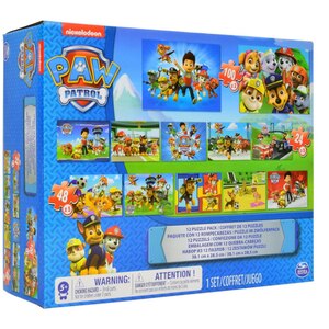 Puzzle SPIN MASTER 12 in 1 Paw Patrol 6041049, 4 ani+, 560 piese Puzzle SPIN MASTER 12 in 1 Paw Patrol 6041049, 4 ani+, 560 piese