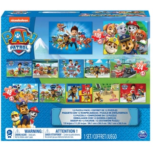 Puzzle SPIN MASTER 12 in 1 Paw Patrol 6041049, 4 ani+, 560 piese Puzzle SPIN MASTER 12 in 1 Paw Patrol 6041049, 4 ani+, 560 piese