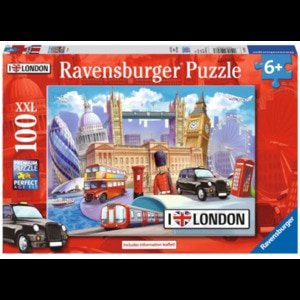 Puzzle RAVENSBURGER Londra RVSPC10607, 6 ani+, 100 piese Puzzle RAVENSBURGER Londra RVSPC10607, 6 ani+, 100 piese