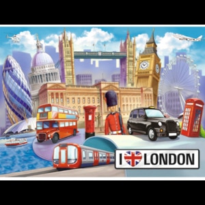Puzzle RAVENSBURGER Londra RVSPC10607, 6 ani+, 100 piese Puzzle RAVENSBURGER Londra RVSPC10607, 6 ani+, 100 piese