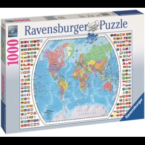 Puzzle RAVENSBURGER Harta politica a lumii RVSPA19633, 14 ani+, 1000 piese Puzzle RAVENSBURGER Harta politica a lumii RVSPA19633, 14 ani+, 1000 piese