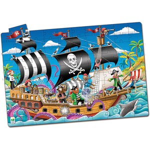 Puzzle THE LEARNING JOURNEY Barca piratilor TLJ113851, 3 ani+, 100 piese Puzzle THE LEARNING JOURNEY Barca piratilor TLJ113851, 3 ani+, 100 piese