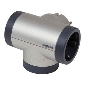 Adaptor priza LEGRAND L694524, 2 prize, 2 x USB, gri inchis Adaptor priza LEGRAND L694524, 2 prize, 2 x USB, gri inchis